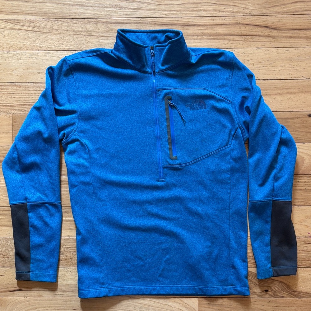 Blue Quarter-Zip Pullover